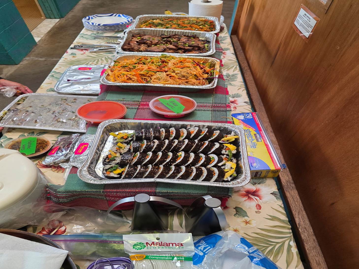 A table with food on it

AI-generated content may be incorrect.