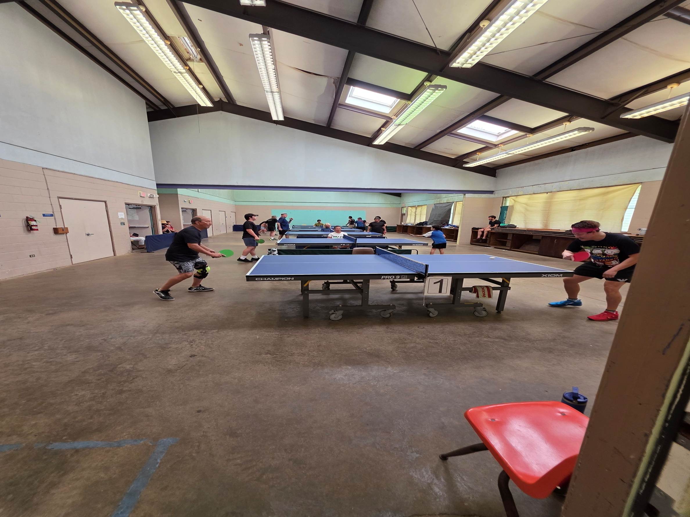 A group of people playing ping pong

AI-generated content may be incorrect.
