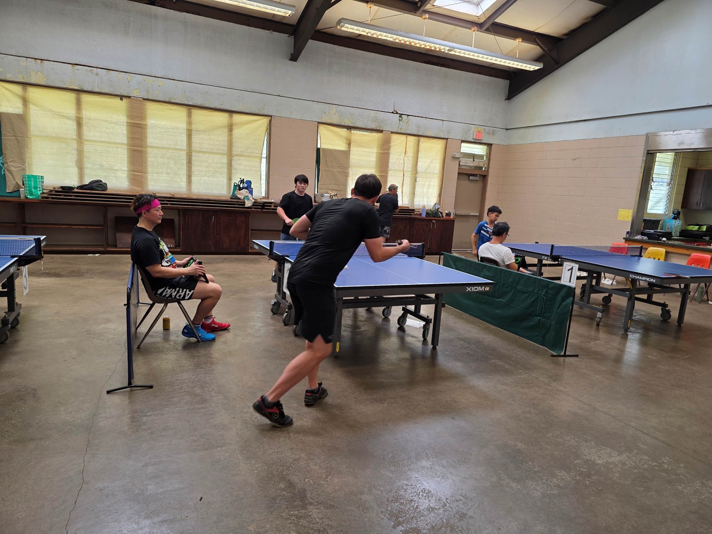 A group of people playing ping pong

AI-generated content may be incorrect.