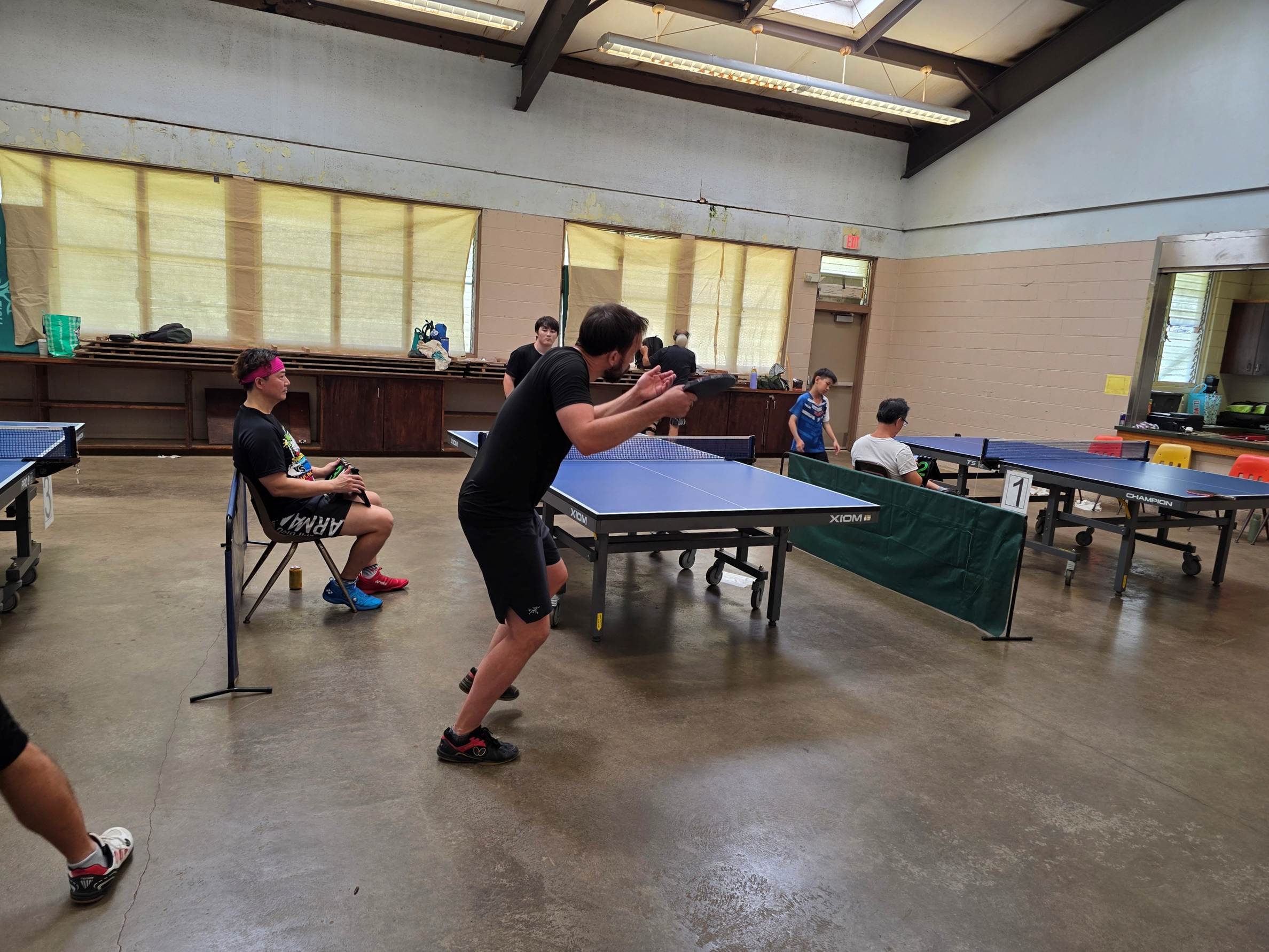 A group of people playing ping pong

AI-generated content may be incorrect.